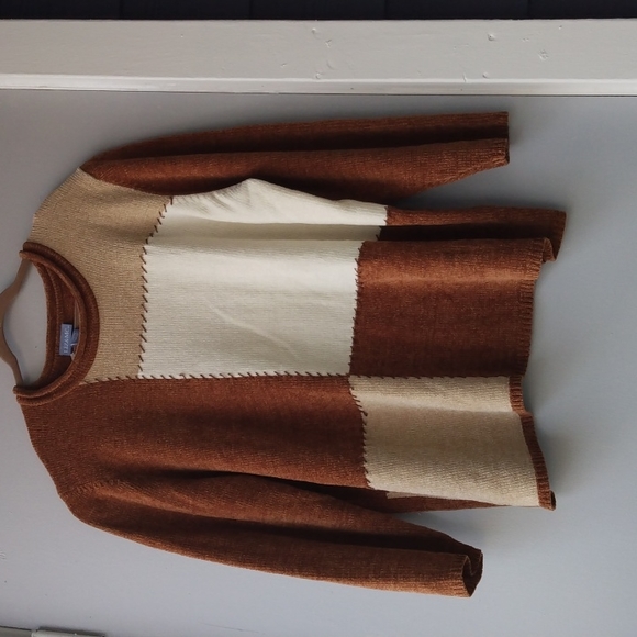 LIZ & Me Womens Plus color block sweater Sz 3X - Picture 8 of 8